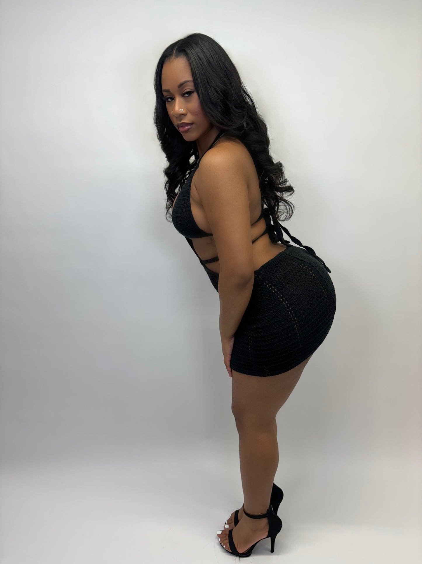 Black Knit Dress