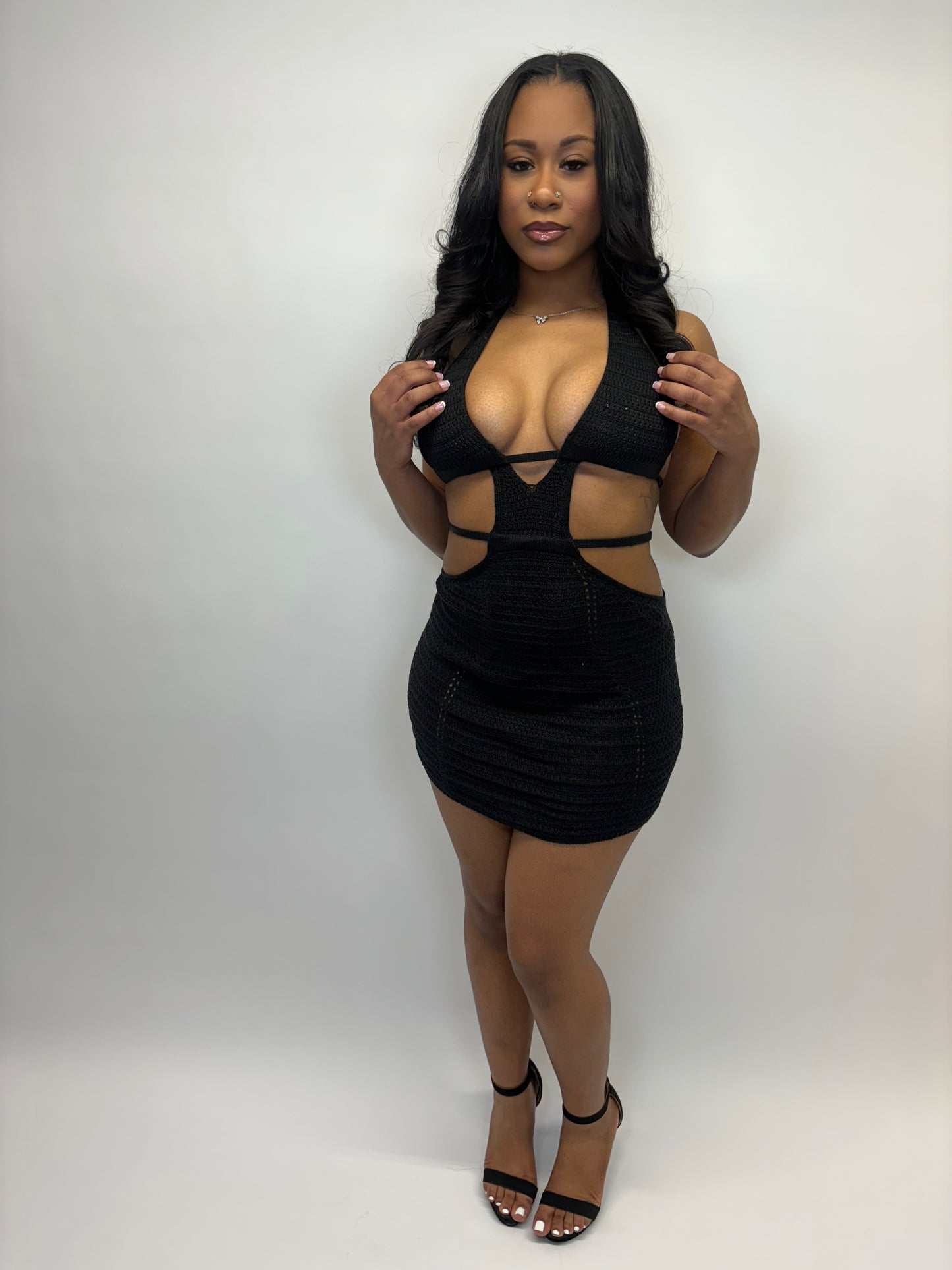Black Knit Dress