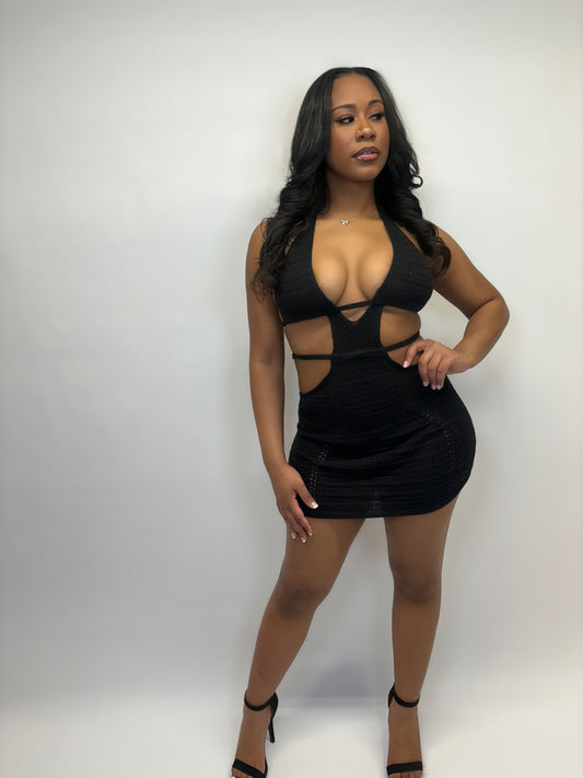 Black Knit Dress